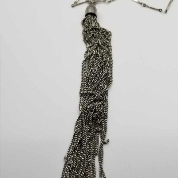 Forever 21 The guards lover Metallic tassel chain necklace N0117 - Picture 2 of 2